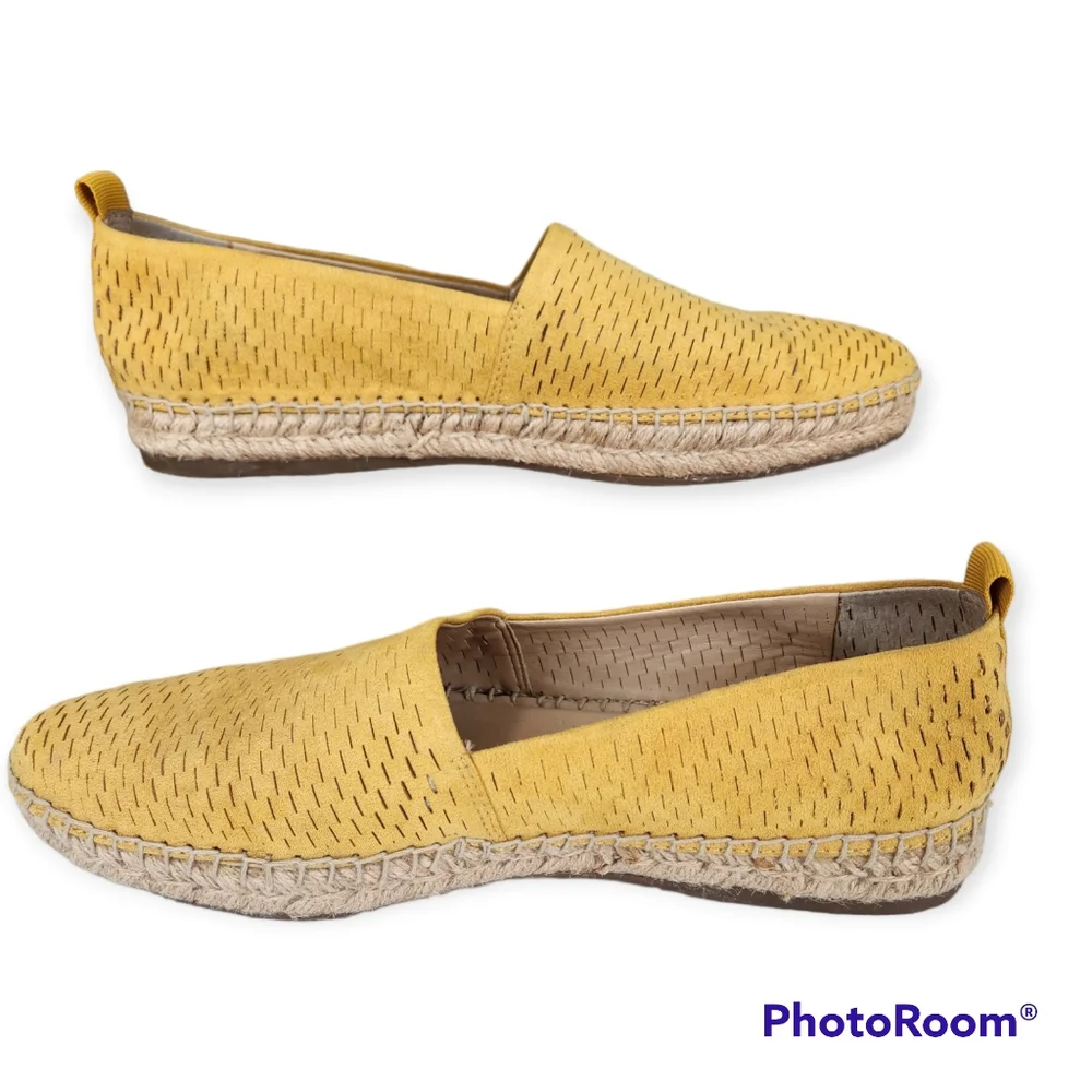 Franco Sarto Dobby Mustard Espadrille flats size 8.5M